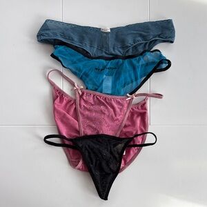 Set of Four Women's Panties in Assorted Brands, Colors & Styles